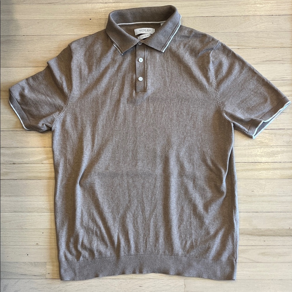 Men's Tan/Light Brown Polo Shirt